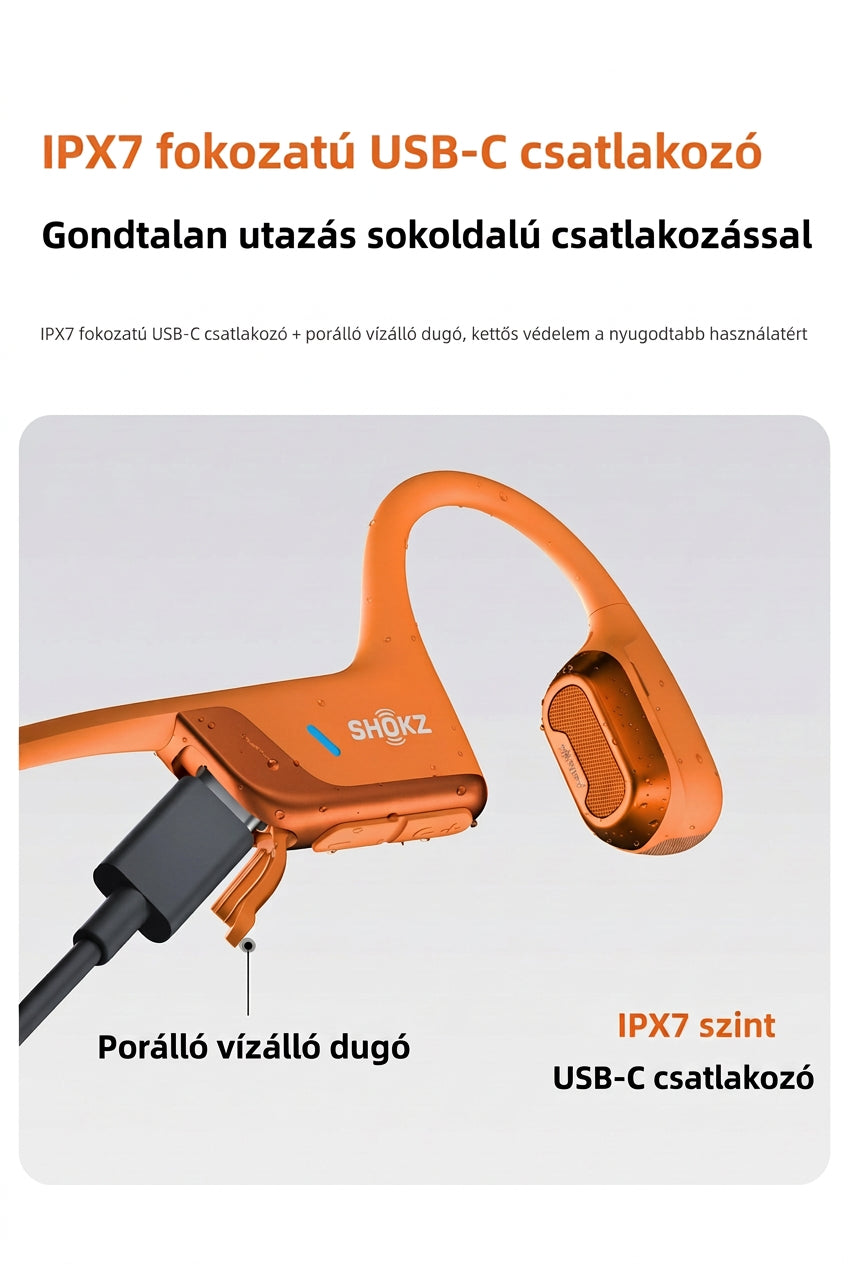 SHOKZ OpenRun Pro 2 S820 csontvezetéses Bluetooth sportfejhallgató