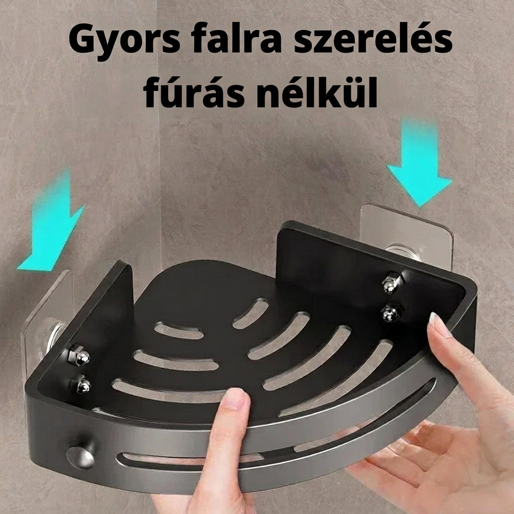 Öntapadós Fürdőszobai Tárolópolc, Fúrás Nélküli, 1–3 darab
