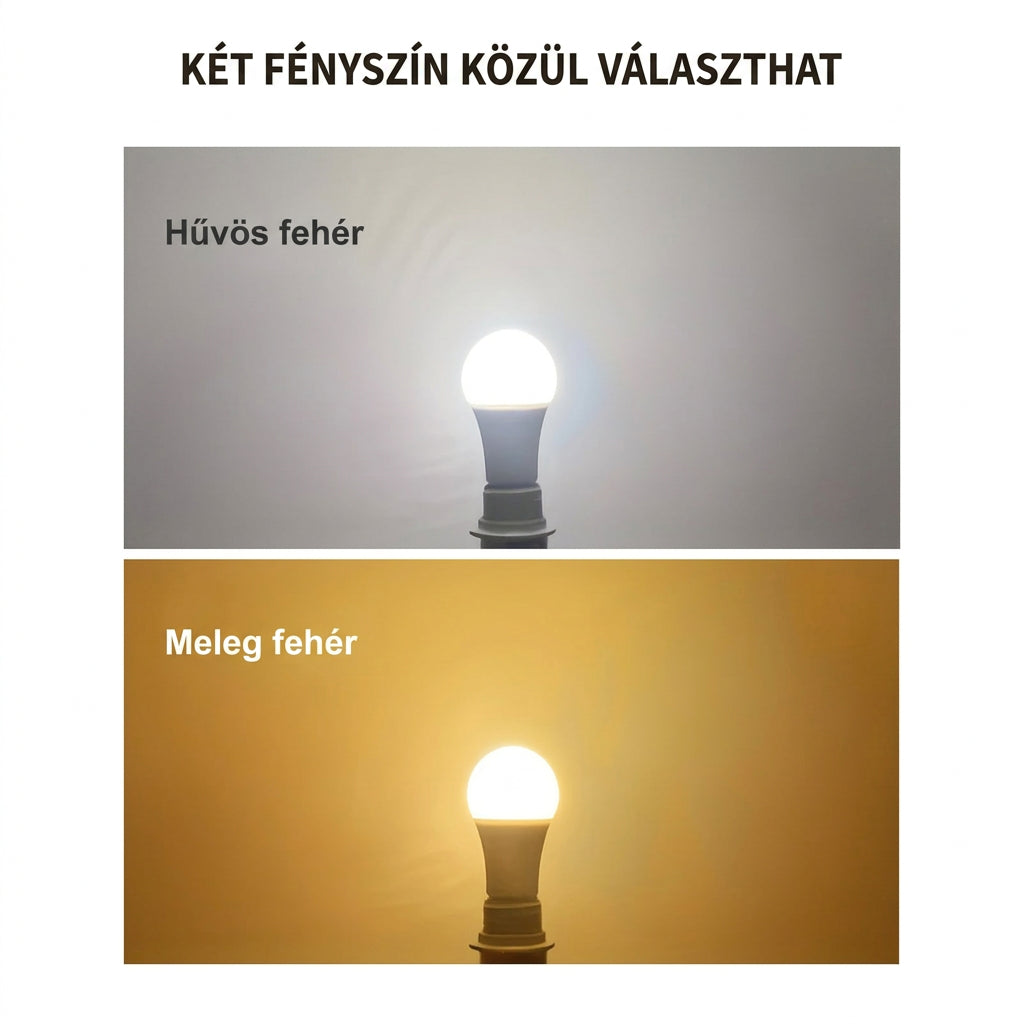 2db Mozgásérzékelős LED-izzó, 6W, E26