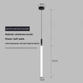 CLAETED LED Függőlámpa, Karcsú Forma, 30 / 50 cm, Fekete / Arany